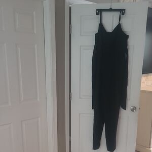 Socialite Black Sleeveless V-Neck Jumpsuit